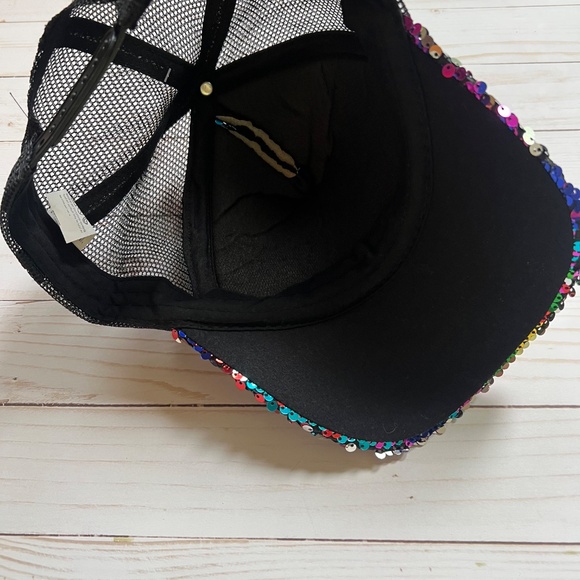 Rainbow Flip Sequin Trucker Hat/Baseball Cap – NWT - Picture 8 of 8